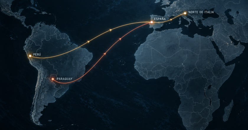 La ruta de la cocaína que conectaba Paraguay con el norte de Italia