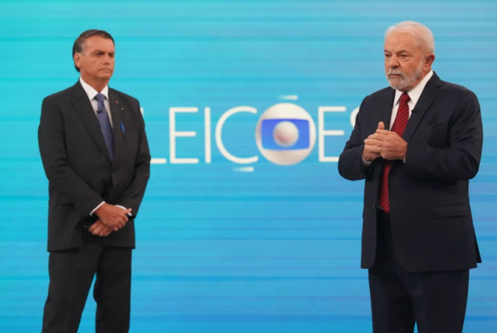 Bolsonaro y Lula en debtate político.