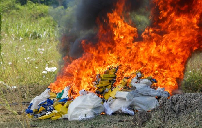 Incineran más de 400 kilos de cocaína en el Chaco