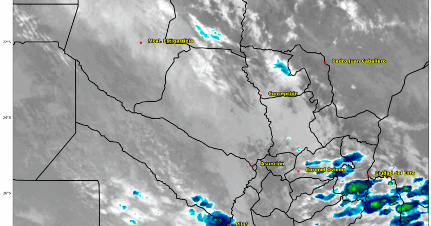 Meteorología alerta sobre tormentas severas en la Región Oriental