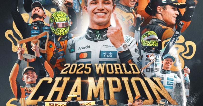Lando Norris se consagra campeón mundial de Fórmula 1 2025