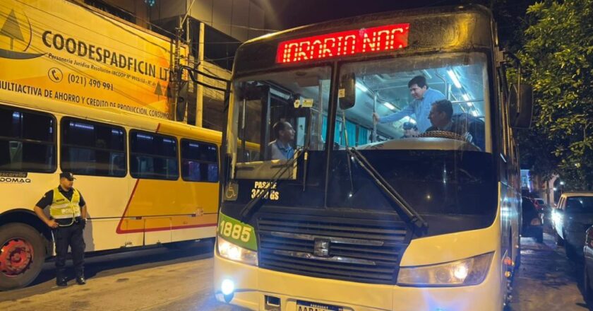 Red Búho amplía su servicio nocturno: inicia la línea Búho 2 entre Asunción y Limpio