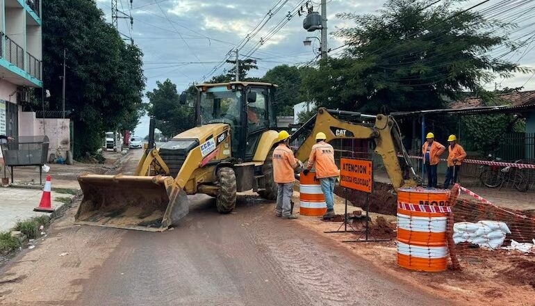 Pese a feriado, avanzan obras en Avelino Martinez y prometen primer tramo listo para agosto