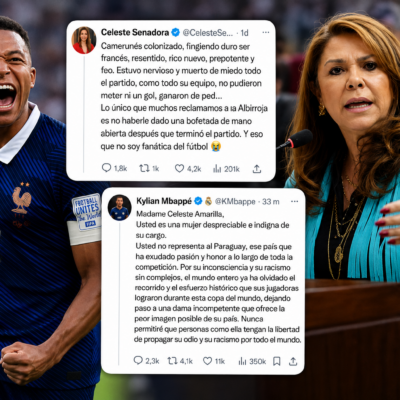 Celeste Amarilla desata polémica internacional y Mbappé responde
