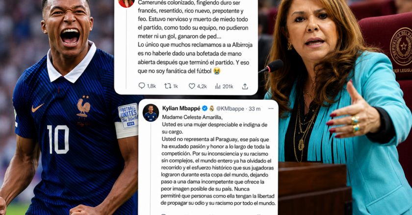 Celeste Amarilla desata polémica internacional y Mbappé responde